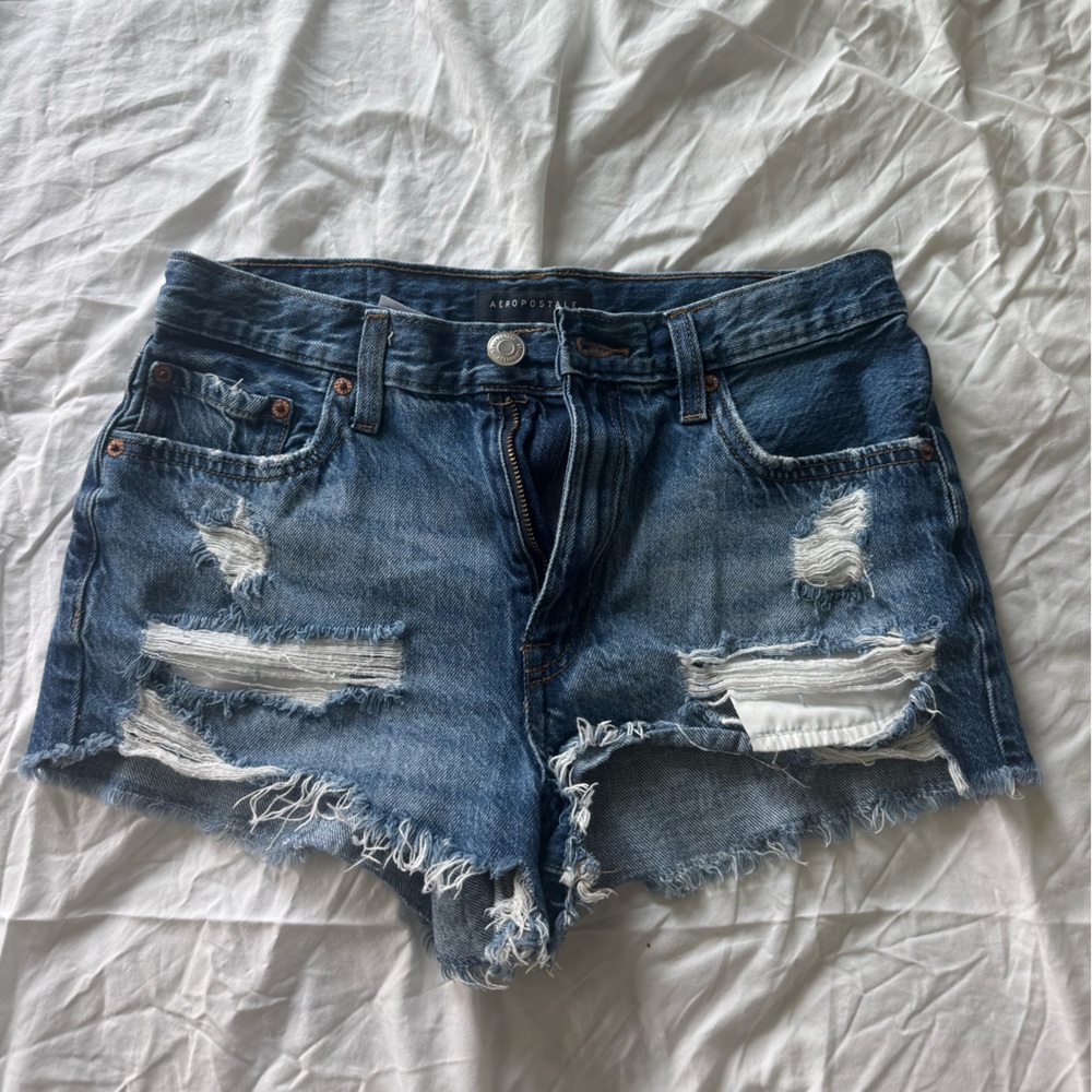 Aeropostale High-Rise Jean Shorts